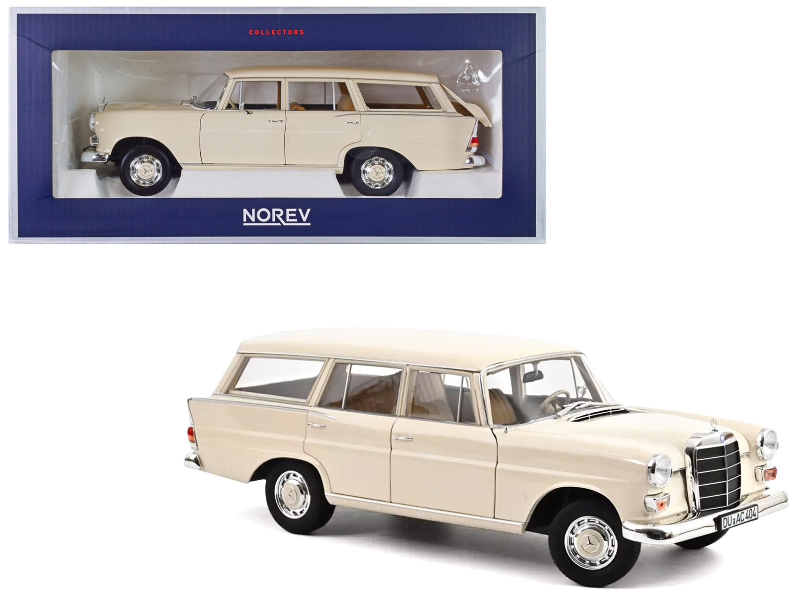 1966 Mercedes-Benz 200 Universal Cream 1/18 Diecast Model Car by Norev