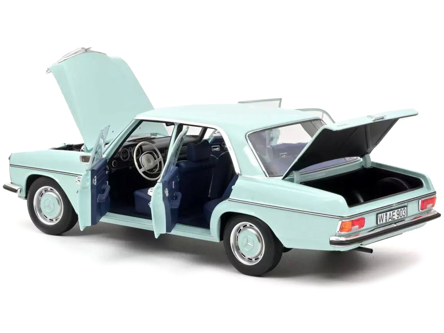 1968 Mercedes-Benz 200 Light Blue 1/18 Diecast Model Car by Norev - Premium Mercedes Models from Norev - Just $130.37! Shop now at Rapidvehicles