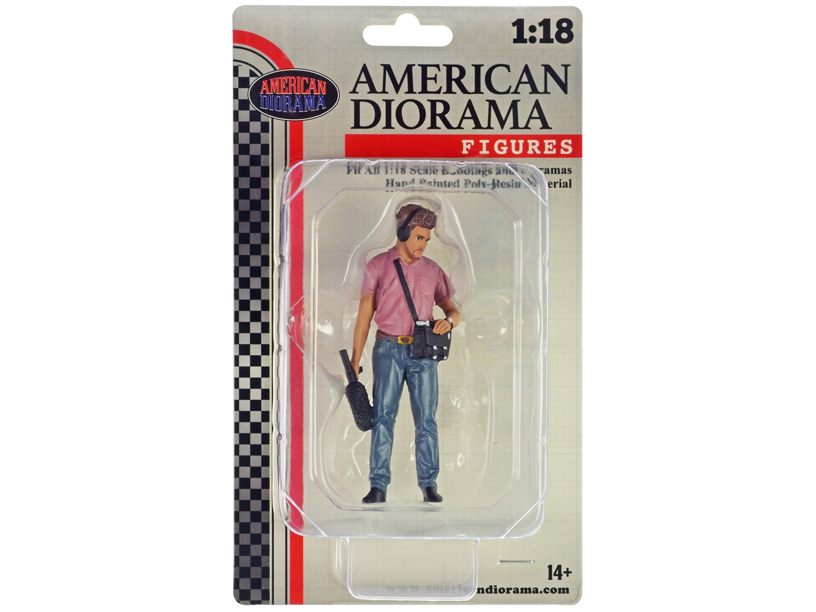 "On-Air" Figure 4 for 1/18 Scale Models by American Diorama - Premium Figures from American Diorama - Just $24.99! Shop now at Rapidvehicles