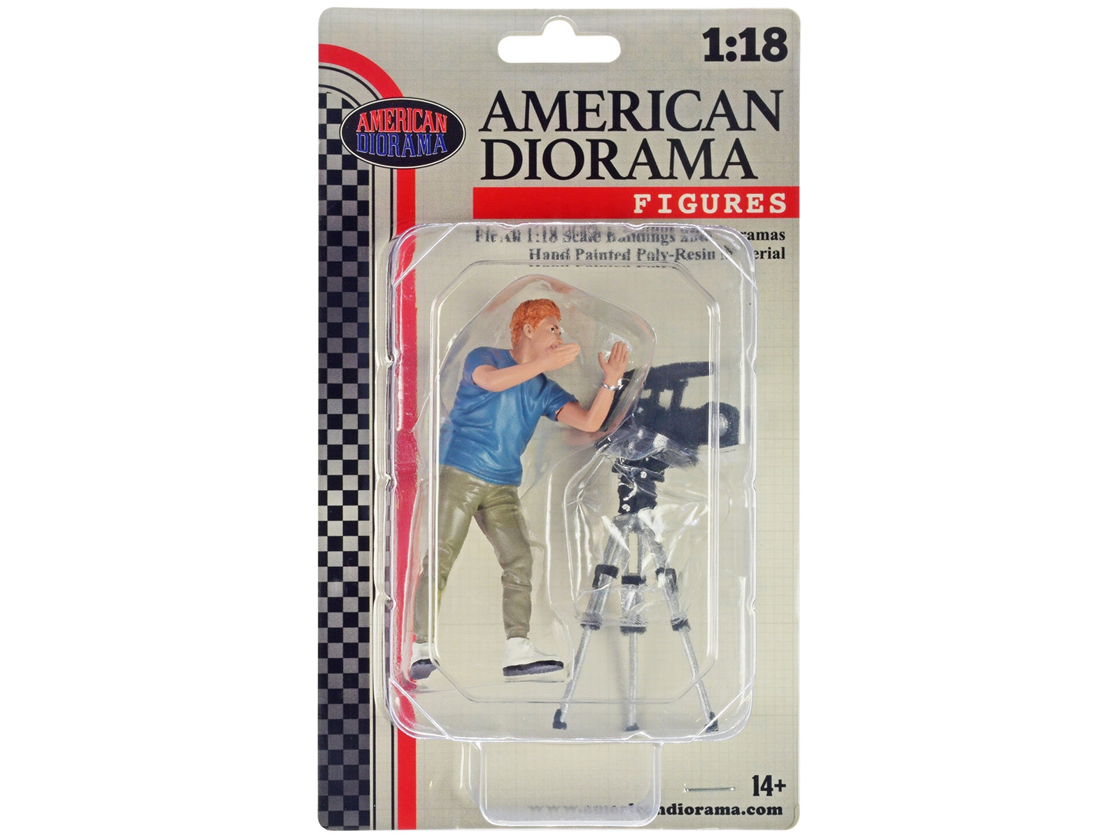 "On-Air" Figure 5 with Standing Camera for 1/18 Scale Models by - Premium Figures from American Diorama - Just $41.99! Shop now at Rapidvehicles