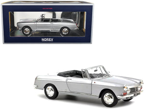 1967 Peugeot 404 Cabriolet Silver Metallic 1/18 Diecast Model Car by Norev - Premium Peugeot Models from Norev - Just $117.99! Shop now at Rapidvehicles