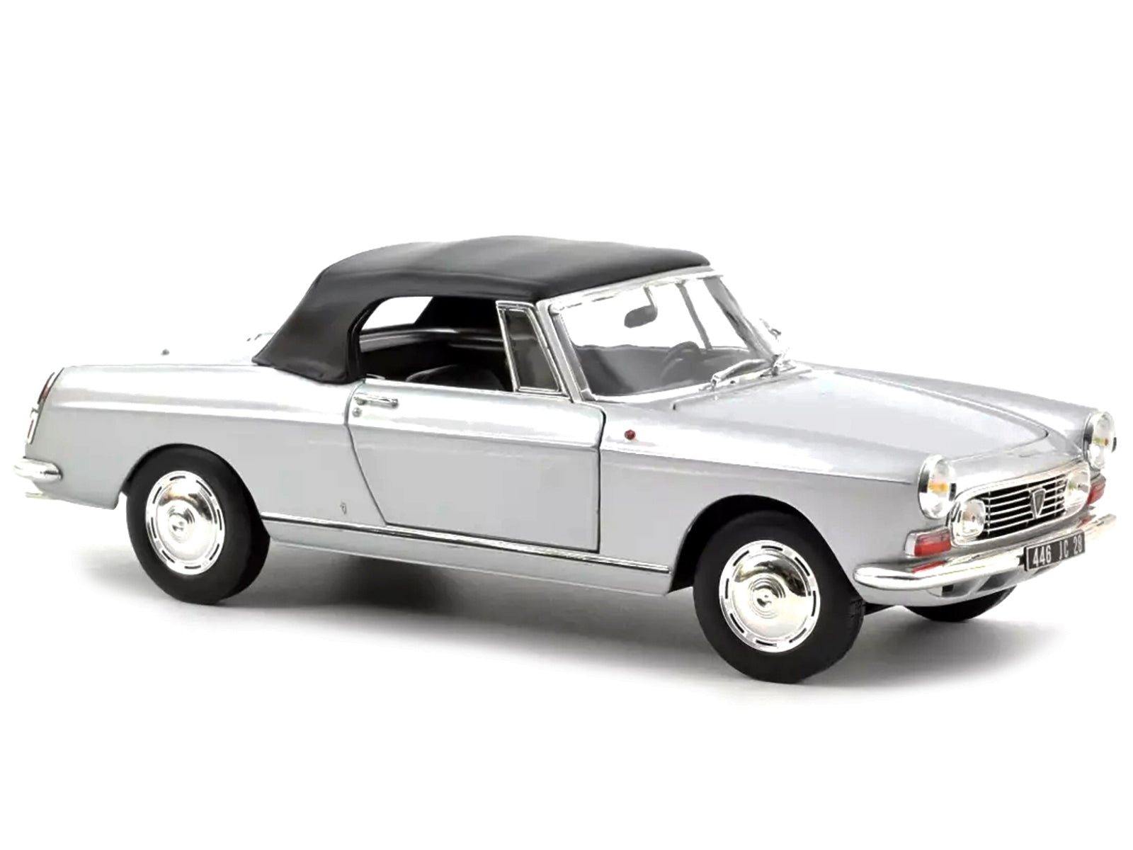 1967 Peugeot 404 Cabriolet Silver Metallic 1/18 Diecast Model Car by Norev - Premium Peugeot Models from Norev - Just $117.99! Shop now at Rapidvehicles