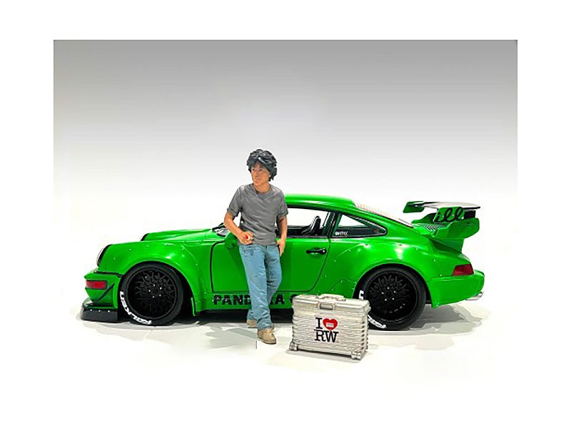 "RWB Legend Akira Nakai" Nakai-San Figure 2 with Briefcase for 1/18 Scale Models by American Diorama - Premium Figures from American Diorama - Just $32.99! Shop now at Rapidvehicles