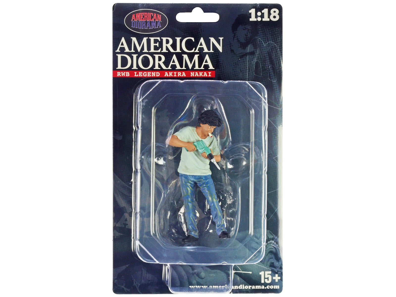 "RWB Legend Akira Nakai" Nakai-San Figure 3 for 1/18 Scale Models by American Diorama - Premium Figures from American Diorama - Just $24.99! Shop now at Rapidvehicles