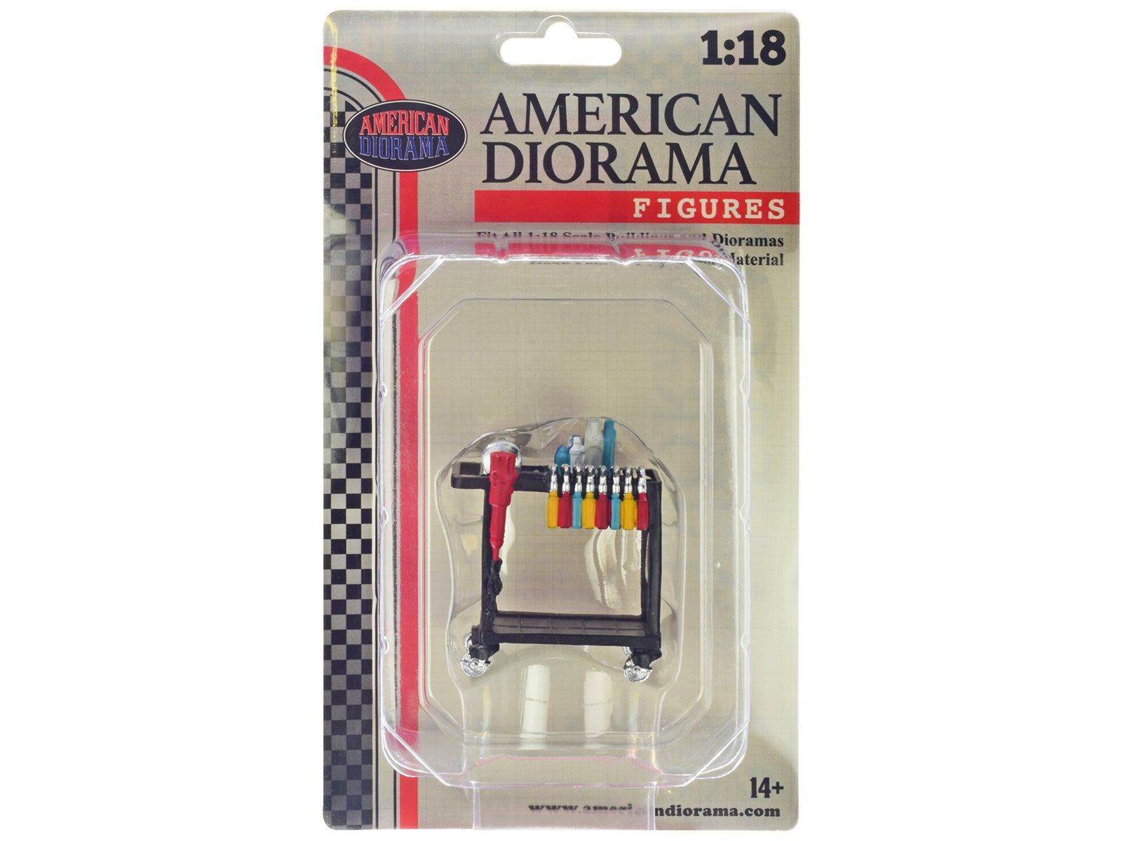 "Detail Masters" Figure 3 (Detailing Cart) for 1/18 Scale Models by American Diorama - Premium Accessories from American Diorama - Just $19.87! Shop now at Rapidvehicles