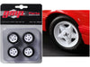 Pony Wheels and Tires Set of 4 pieces from "1992 Ford Mustang LX" 1/18 by GMP - Premium Accessories from GMP - Just $33.99! Shop now at Rapidvehicles