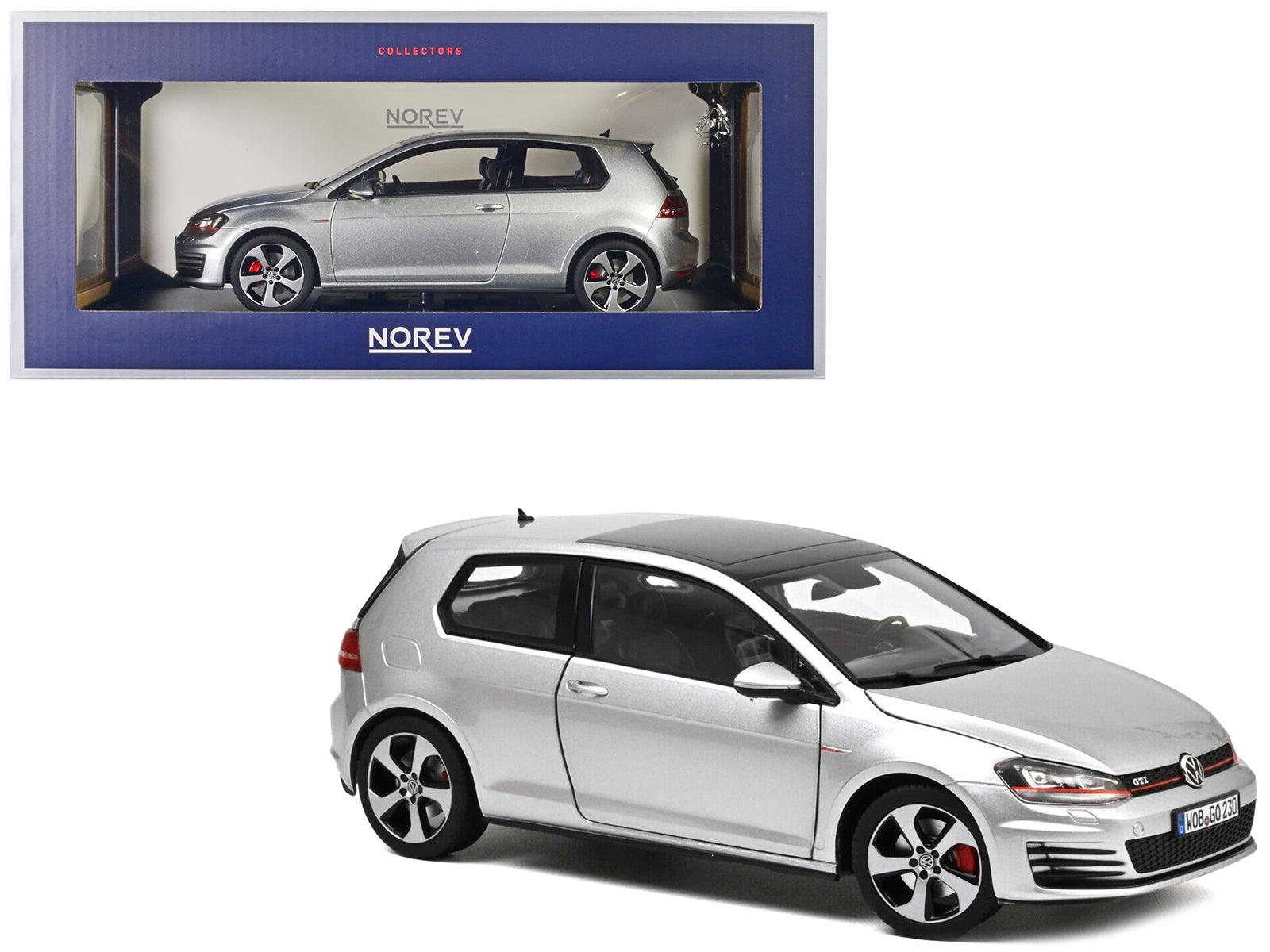 2013 Volkswagen Golf GTI Reflex Silver Metallic 1/18 Diecast - Premium Volkswagen Models from Norev - Just $179.99! Shop now at Rapidvehicles