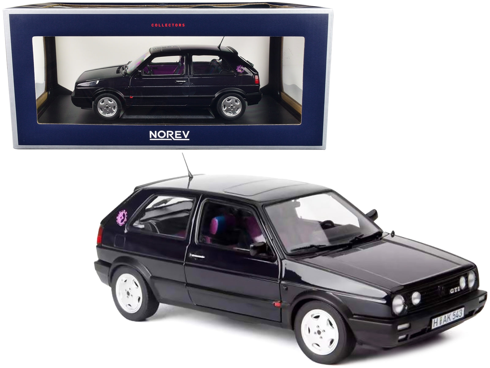 1991 Volkswagen Golf GTI "Fire and Ice" Dark Purple Metallic 1/18 - Premium Volkswagen Models from Norev - Just $143.99! Shop now at Rapidvehicles