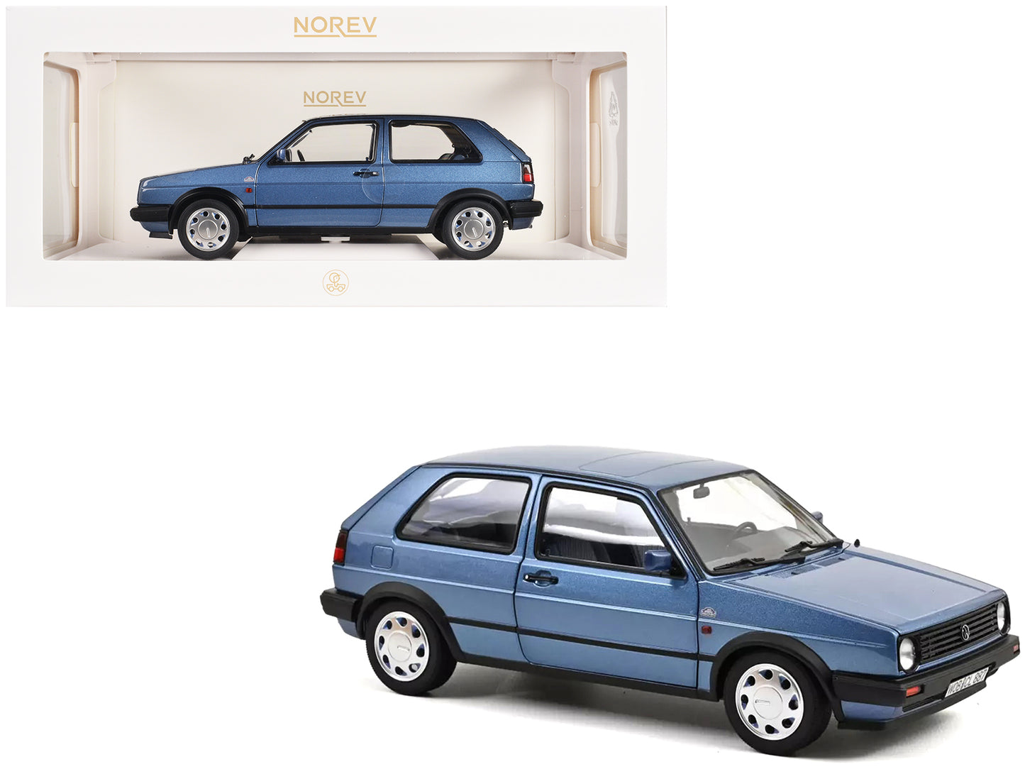 1988 Volkswagen Golf "10 Million" Star Blue Metallic 1/18 Diecast Model Car by Norev