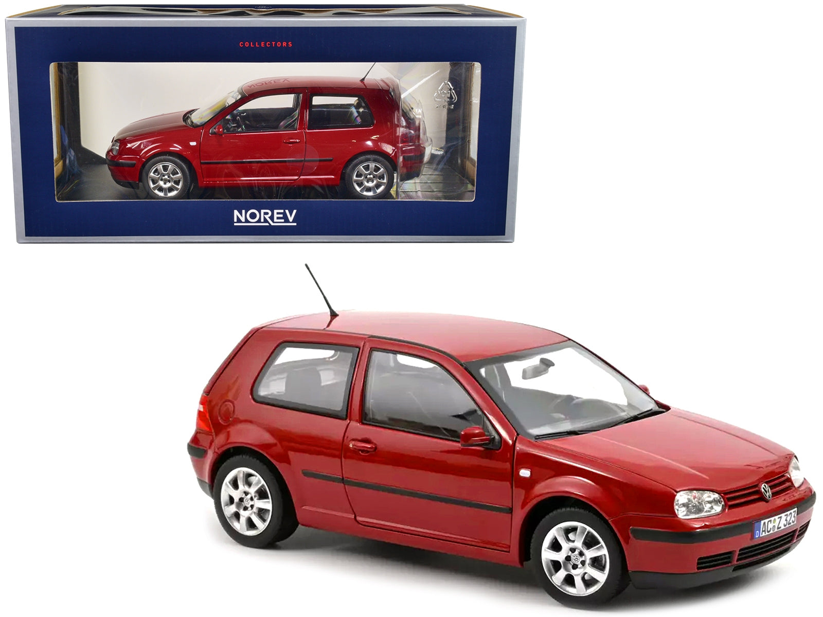 2002 Volkswagen Golf Red 1/18 Diecast Model Car by Norev - Premium Volkswagen Models from Norev - Just $137.81! Shop now at Rapidvehicles