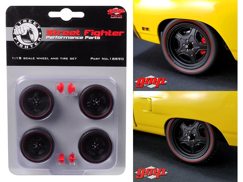 5-Spoke Wheel and Tire Set of 4 from 1970 Plymouth Road Runner - Premium Accessories from GMP - Just $29.99! Shop now at Rapidvehicles