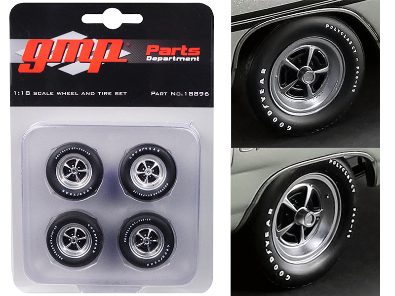 Magnum Wheels and Tires Set of 4 pieces from "1970 Plymouth GTX" 1/18 by GMP - Premium Accessories from GMP - Just $40.99! Shop now at Rapidvehicles