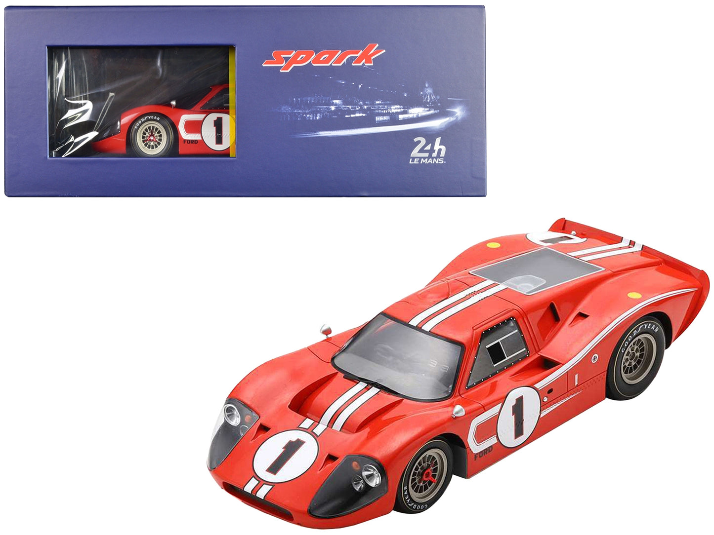 Ford GT40 MK IV #1 Dan Gurney - A. J. Foyt Winner "24 Hours of Le - Premium Le Mans Models from Spark - Just $224.28! Shop now at Rapidvehicles