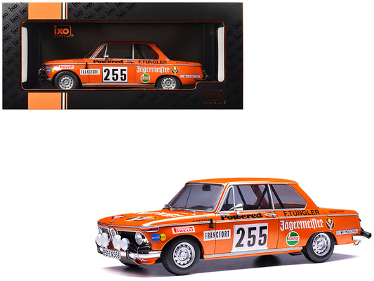 BMW 2002 #255 Wolfgang Stiller - Axel Wagener "Rallye Monte-Carlo" (1973) 1/18 Diecast Model Car by IXO Models