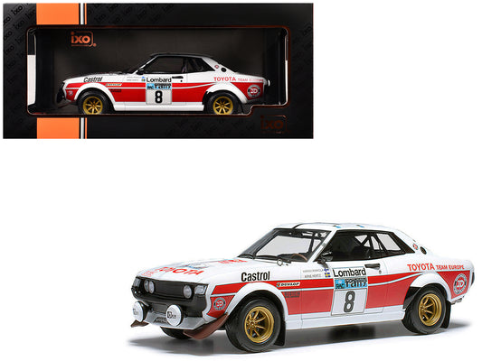 Toyota Celica 2000 GT (RA21) #8 Hannu Mikkola - Arne Hertz 2nd Place "RAC Rally" (1977) 1/18 Diecast Model Car by IXO Models