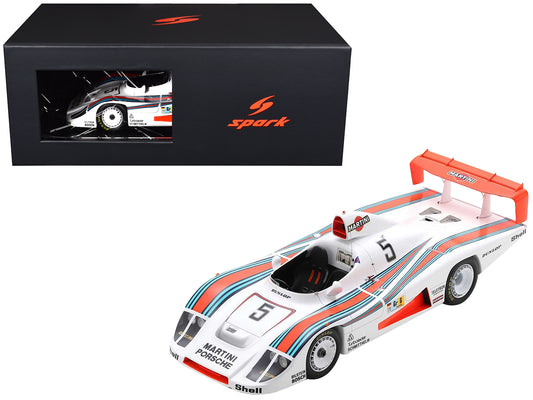 Porsche 936/78 #5 Jacky Ickx - Henri Pescarolo - Jochen Mass "Martini Racing Porsche System" "24 Hours of Le Mans" (1978) with Acrylic Display Case 1/18 Model Car by Spark free shipping USA