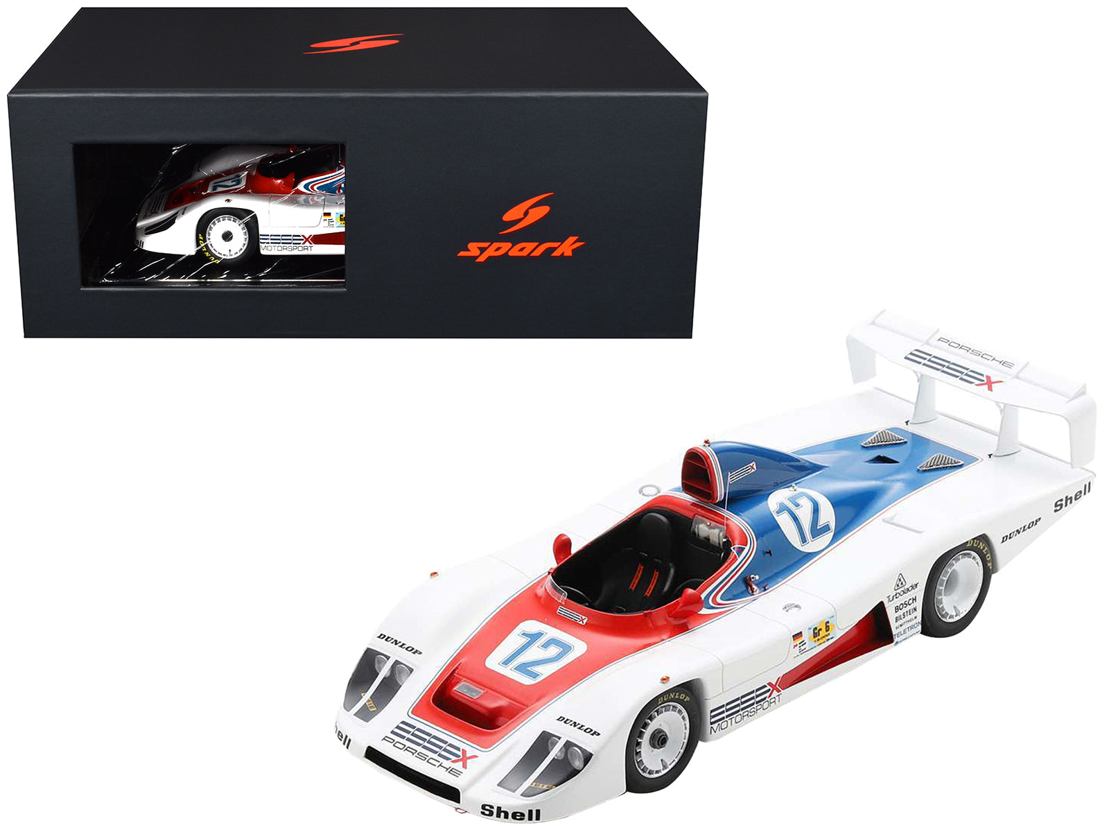Porsche 936 #12 Jacky Ickx - Brian Redman "Essex Motorsport Porsche" "24 Hours of Le Mans" (1979) with Acrylic Display Case 1/18 Model Car by Spark free shipping USA