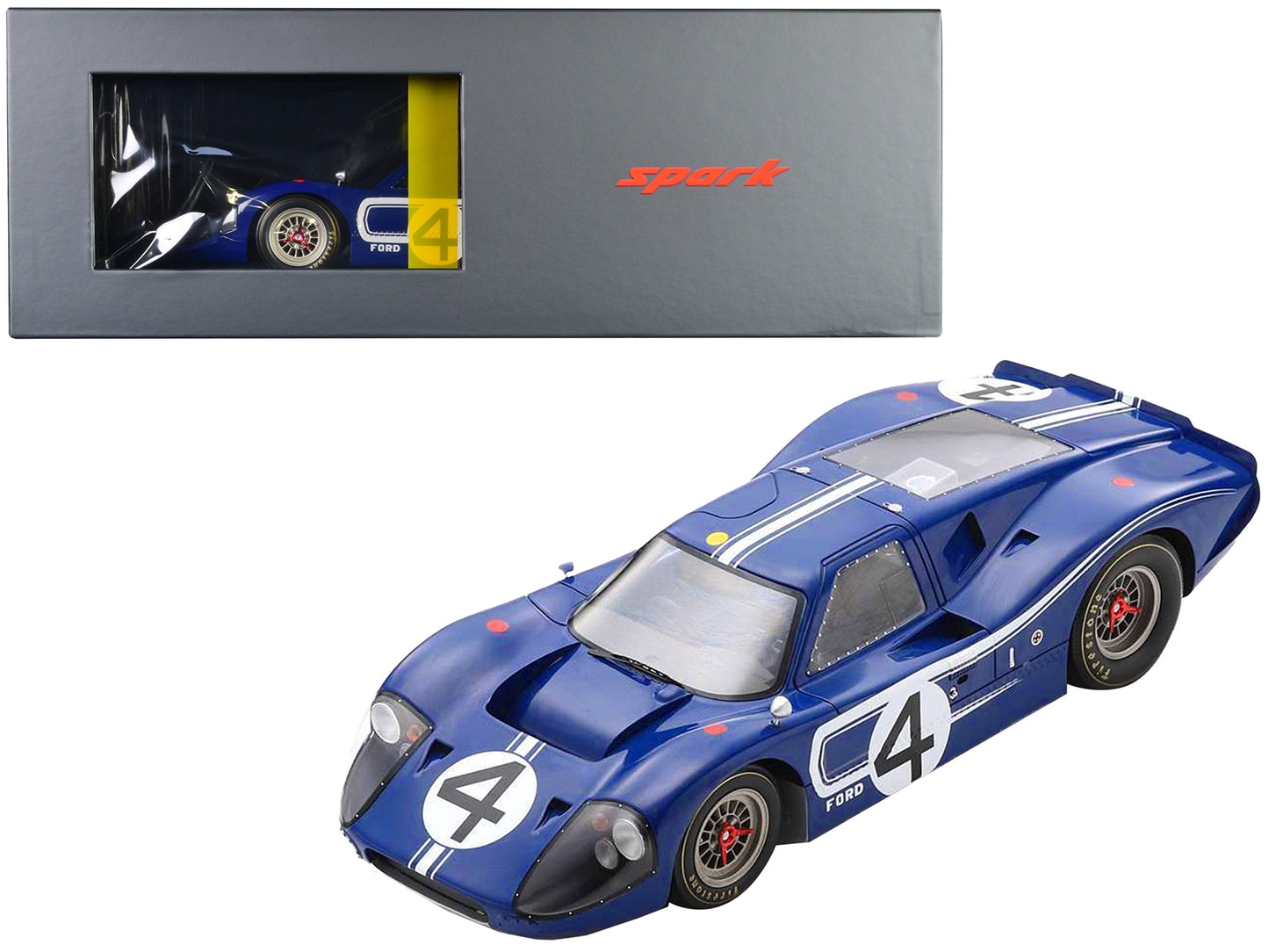 Ford GT40 MK IV #4 Denny Hulme - Lloyd Ruby "24 Hours of Le Mans" - Premium Le Mans Models from Spark - Just $299.99! Shop now at Rapidvehicles