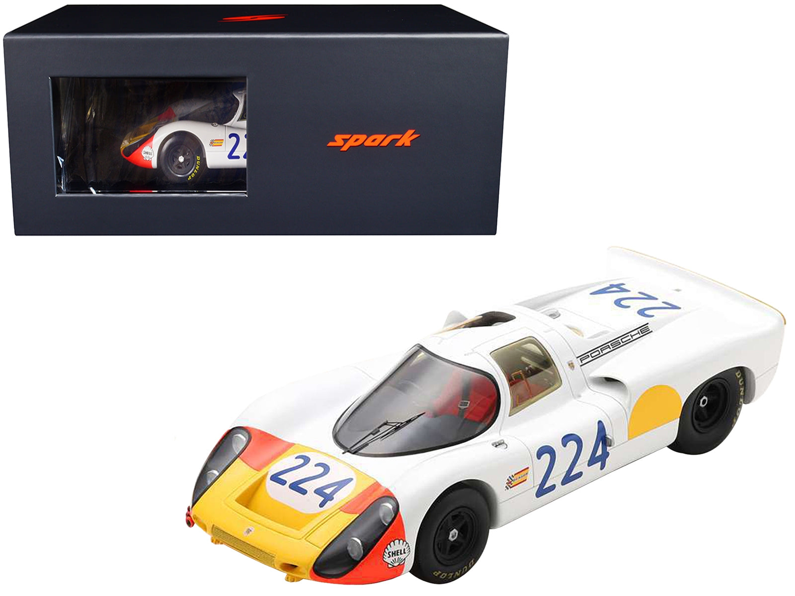 Porsche 907 #224 Vic Elford - Umberto Maglioli Winner "Targa - Premium Porsche Models from Spark - Just $257.39! Shop now at Rapidvehicles