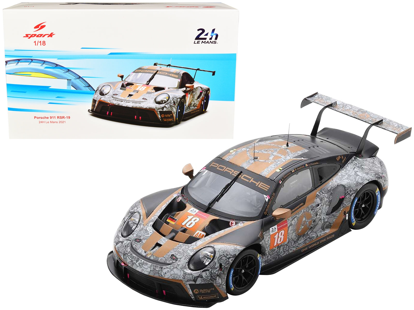 Porsche 911 RSR-19 #18 Andrew Haryanto - Alessio Picariello - - Premium Porsche Models from Spark - Just $245.69! Shop now at Rapidvehicles