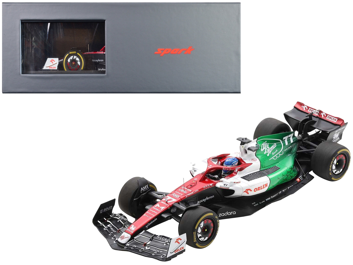 Alfa Romeo C42 #77 Valtteri Bottas "Orlen" Formula One F1 - Premium Formula 1 Models from Spark - Just $212.54! Shop now at Rapidvehicles