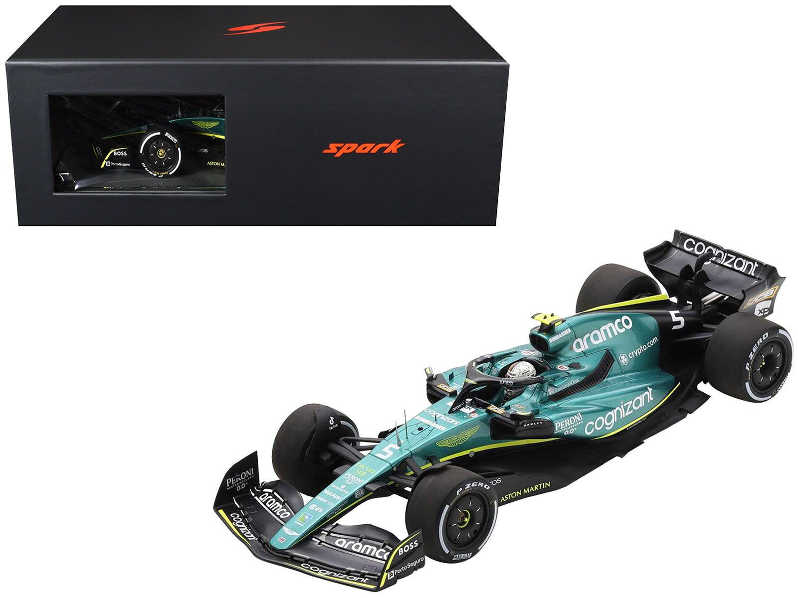 Aston Martin AMR22 #5 Sebastian Vettel "Aramco-Cognizant" Formula - Premium Aston Martin Models from Spark - Just $249.99! Shop now at Rapidvehicles