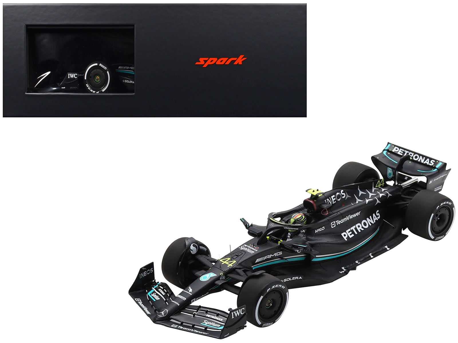 Mercedes-AMG W14 E Performance #44 Lewis Hamilton "Petronas" 2nd Place Formula One F1 Australian GP (2023) with Acrylic Display Case 1/18 Model Car by Spark - Premium Mercedes Models from Spark - Just $249.20! Shop now at Rapidvehicles