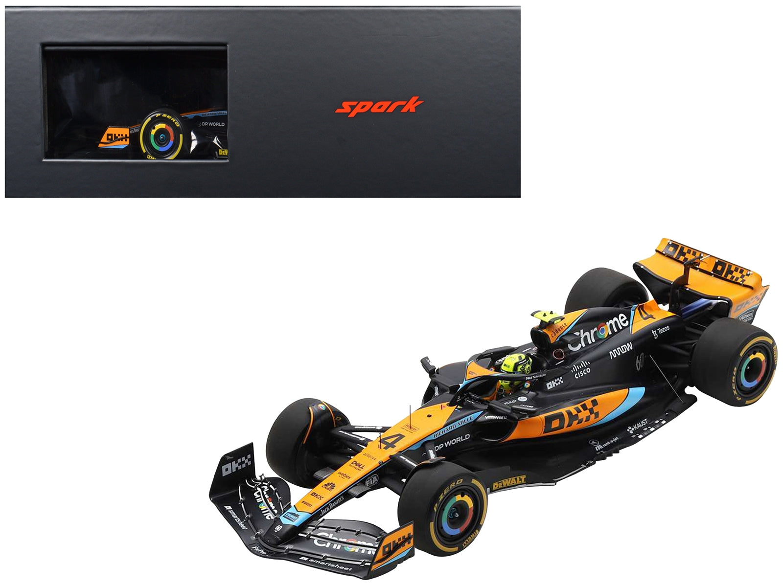 McLaren MCL60 #4 Lando Norris Formula One F1 Australian GP (2023) with Acrylic Display Case 1/18 Model Car by Spark - Premium McLaren Models from Spark - Just $249.20! Shop now at Rapidvehicles