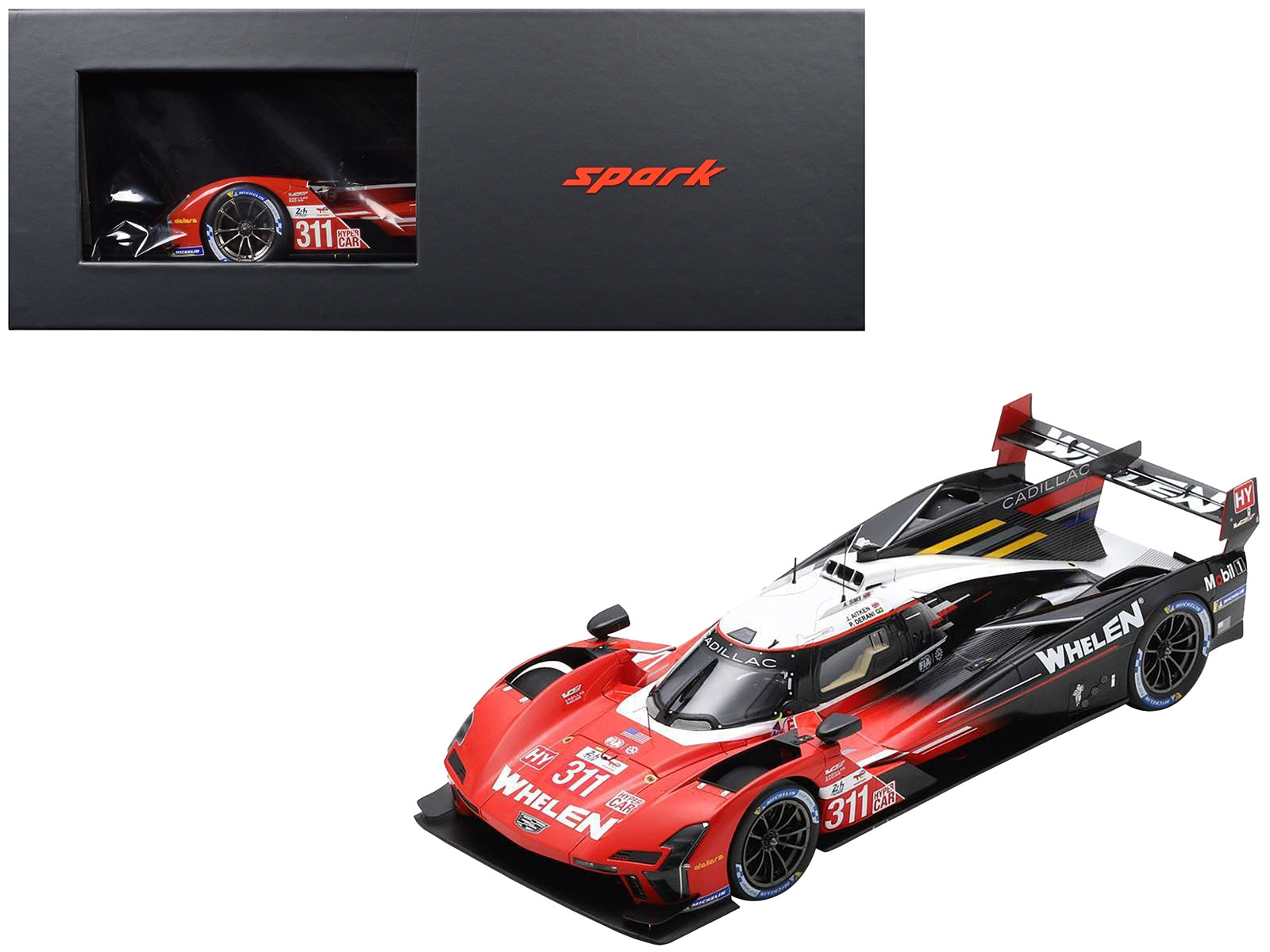 Cadillac V-Series.R #311 Jack Aitken - Pipo Derani - Alexander Sims "Action Express Racing" "24 Hours of Le Mans" (2023) with Acrylic Display Case 1/18 Model Car by Spark - Premium Le Mans Models from Spark - Just $283.04! Shop now at Rapidvehicles