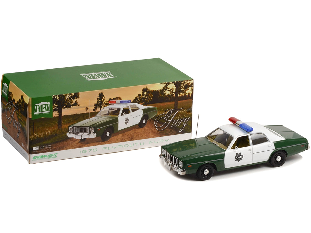 1975 Plymouth Fury Green and White "Capitol City Police" 1/18 Diecast Model Car by Greenlight - Premium Police Models from Greenlight - Just $94.99! Shop now at Rapidvehicles