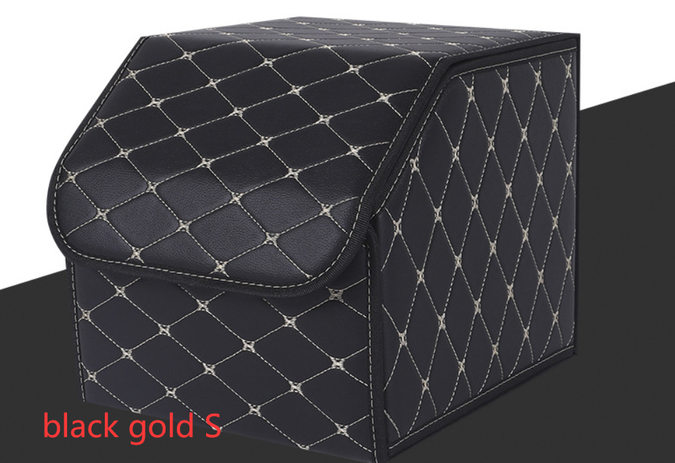 Color: Black gold, Size: S - Car Organizer Car storage box - Premium Interior Parts from Rapidvehicles - Just $31.74! Shop now at Rapidvehicles