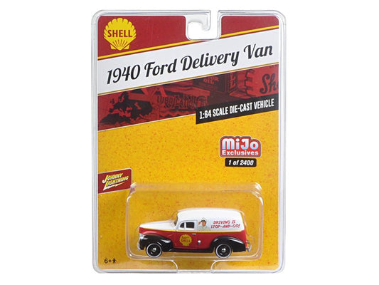 1940 Ford Delivery Van "Shell" 1/64 Diecast Model Car by Johnny Lightning free shipping USA - Rapid Vehicles