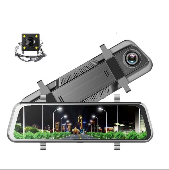 Dual Cameras Driving Recorder with Full Display Screen - Premium Car Mirror Video from Rapidvehicles - Just $119.97! Shop now at Rapidvehicles