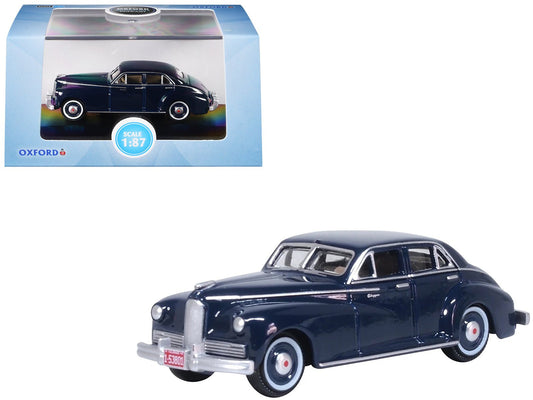 1942 Packard Clipper Touring Sedan Packard Blue 1/87 (HO) Scale Diecast Model Car by Oxford Diecast free shipping USA - Rapid Vehicles