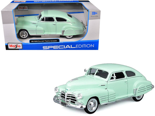 1948 Chevrolet Fleetline Aerosedan Light Green "Special Edition" Series 1/25 Diecast Model Car by Maisto free shipping USA - Rapid Vehicles