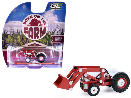 1952 Ford 8N Tractor Red and White "Down on the Farm" Series 11 1/64 Diecast Model by Greenlight free shipping USA - Rapid Vehicles