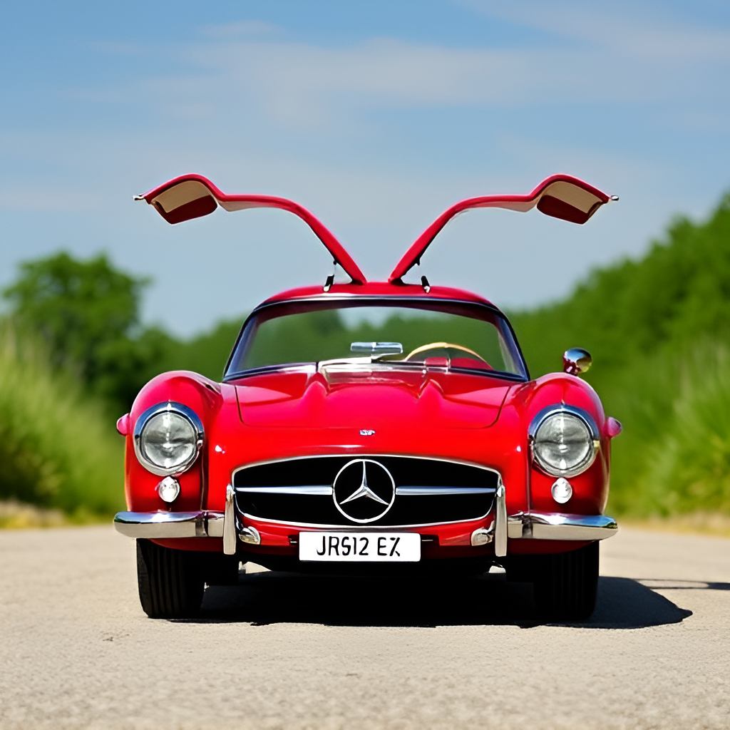 1954 Mercedes 300 SL Gullwing Red 1/24 Diecast Model Car by - Premium Mercedes Models from Bburago - Just $48.56! Shop now at Rapidvehicles