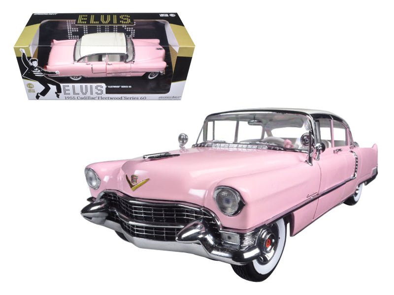 1955 Pink Cadillac Fleetwood Series 60 Special "Elvis Presley" 1/18 Diecast Model Car by Greenlight free shipping USA - Rapid Vehicles