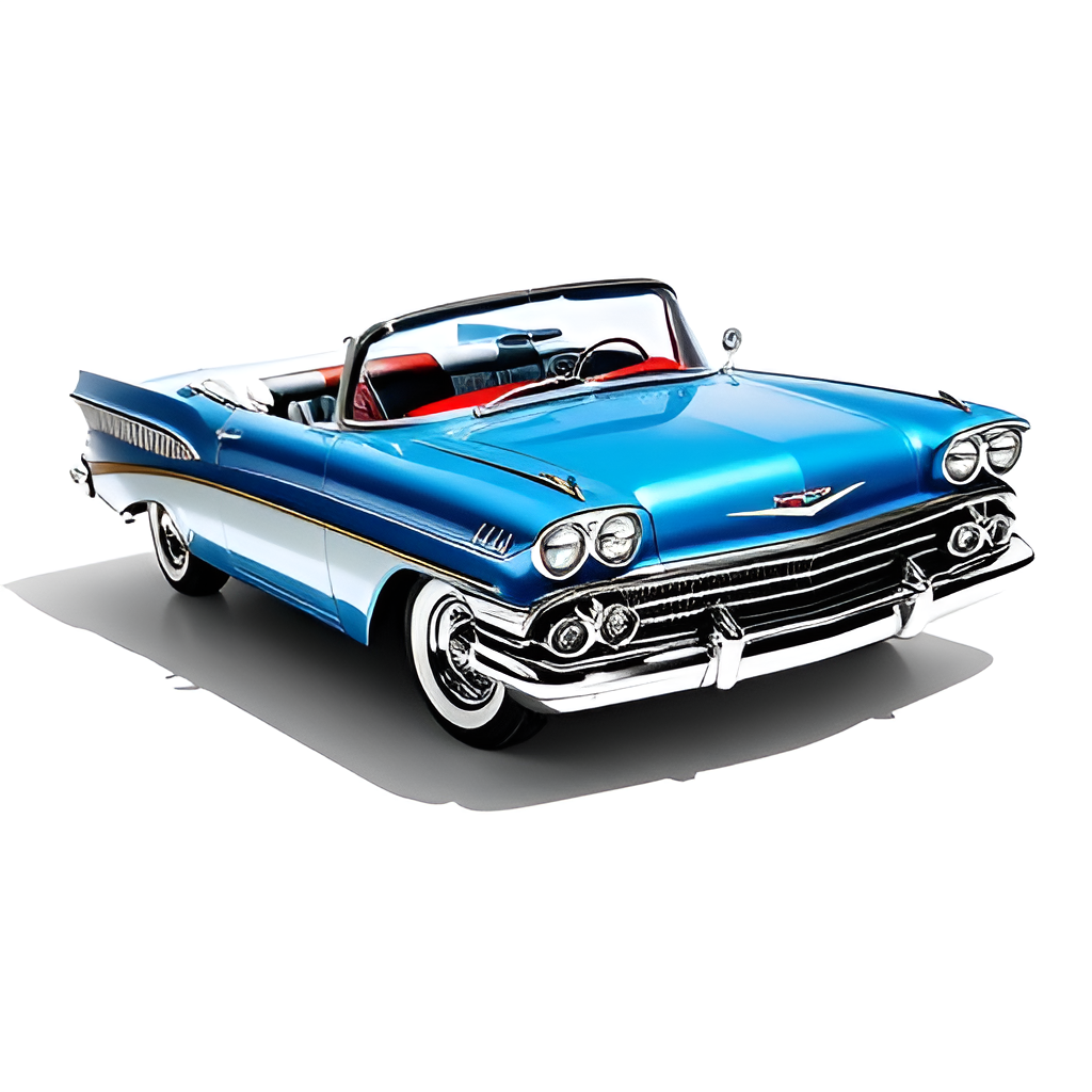 1958 Chevrolet Impala Convertible Blue 1/24 Diecast Model Car by - Premium Chevrolet Models from Motormax - Just $59.39! Shop now at Rapidvehicles