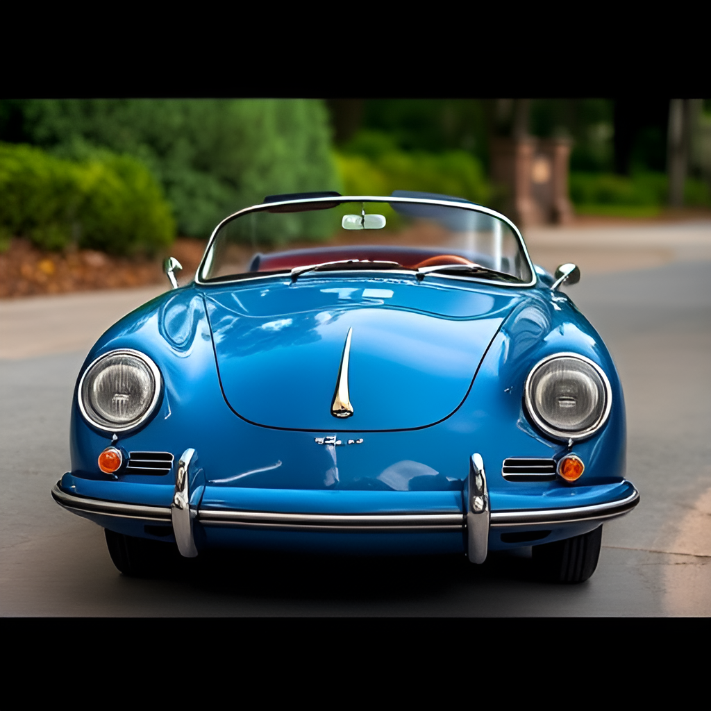 1961 Porsche 356B Convertible Blue 1/18 Diecast Car Model by - Premium  from Rapidvehicles - Just $79.19! Shop now at Rapidvehicles