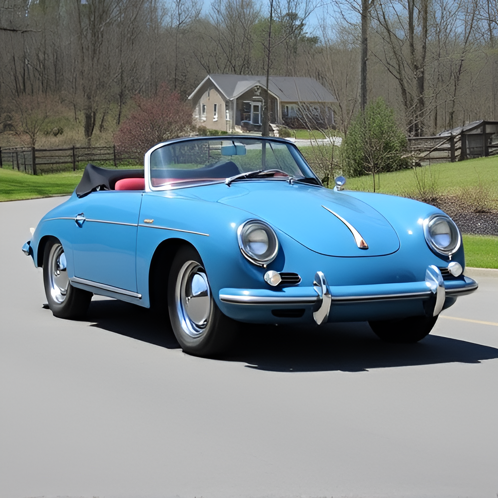 1961 Porsche 356B Convertible Blue 1/18 Diecast Car Model by - Premium  from Rapidvehicles - Just $79.19! Shop now at Rapidvehicles