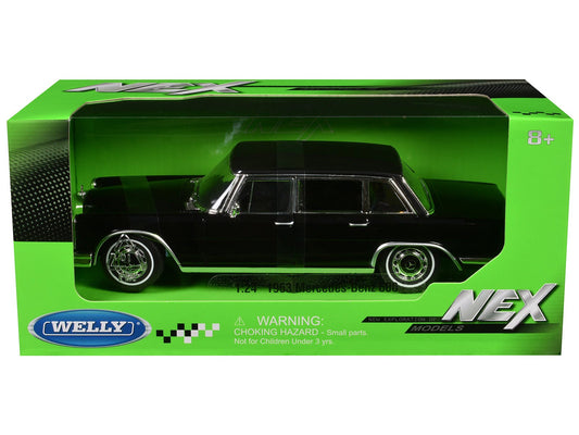 1963 Mercedes - Benz 600 Black "NEX Models" Series 1/24 Diecast Model Car by Welly free shipping USA - Rapid Vehicles