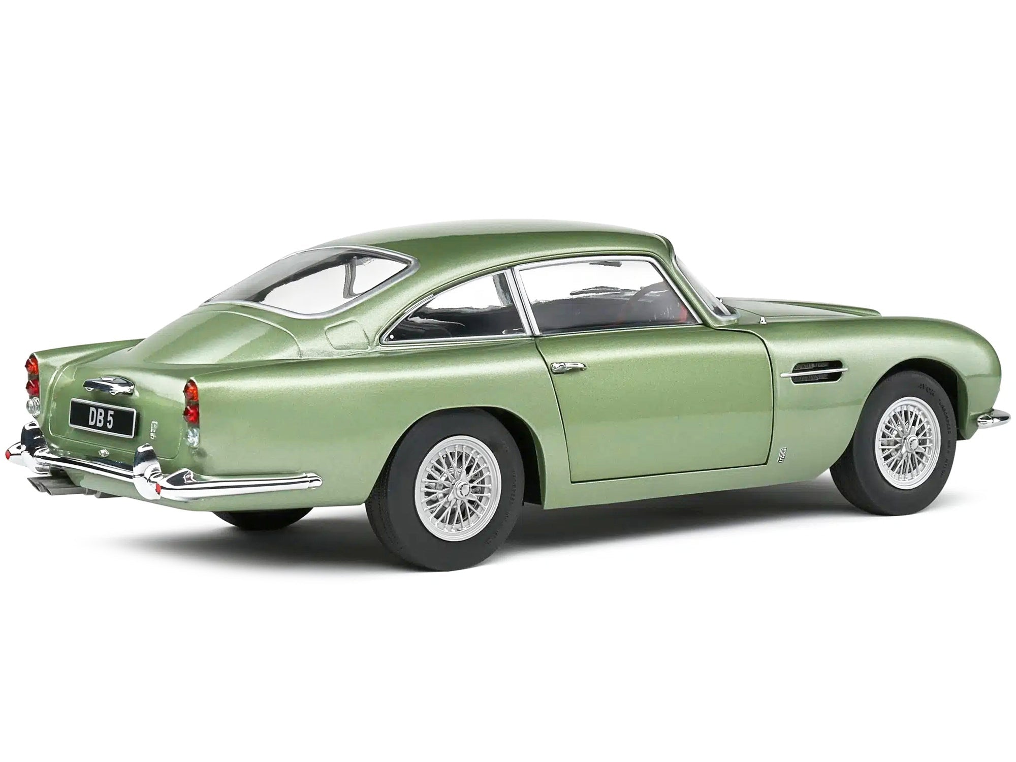 1964 Aston Martin DB5 RHD (Right Hand Drive) Porcelain Green Metallic 1/18 Diecast Model Car by Solido - Rapid Vehicles