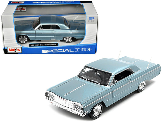 1964 Chevrolet Impala SS Blue Metallic "Special Edition" Series 1/26 Diecast Model Car by Maisto free shipping USA - Rapid Vehicles