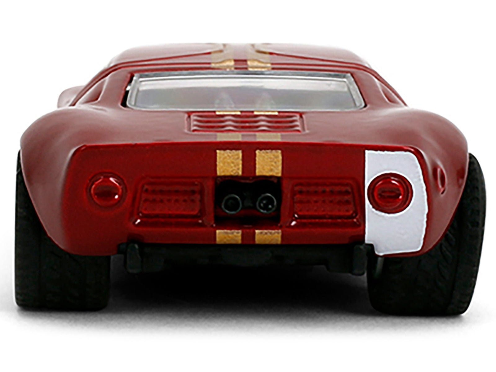 1965 Ford GT40 MK1 25 Red Metallic with Gold Stripes "Collection" Series 1/64 Diecast Model Car by Majorette - Rapid Vehicles