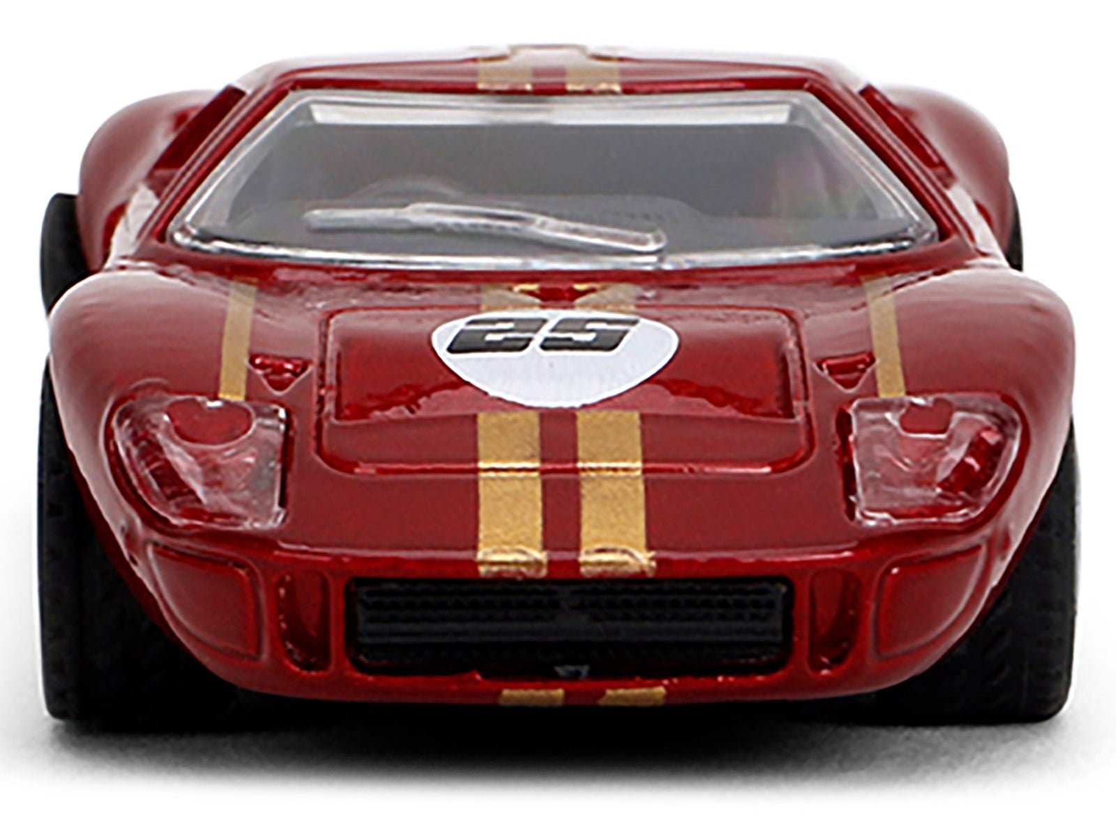 1965 Ford GT40 MK1 25 Red Metallic with Gold Stripes "Collection" Series 1/64 Diecast Model Car by Majorette - Rapid Vehicles