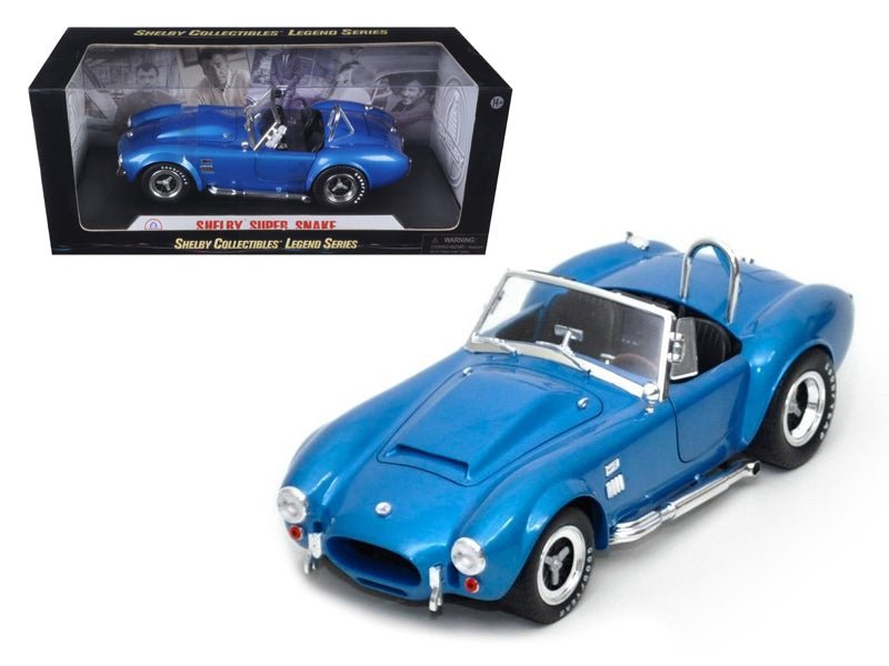 1966 Shelby Cobra Super Snake Blue 1/18 Diecast Model Car by Shelby Collectibles - Rapid Vehicles