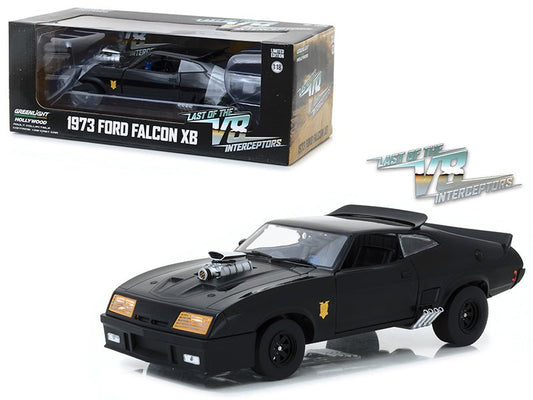 1973 Ford Falcon XB Black "Last of the V8 Interceptors" (1979) Movie 1/18 Diecast Model Car by Greenlight free shipping USA - Rapid Vehicles