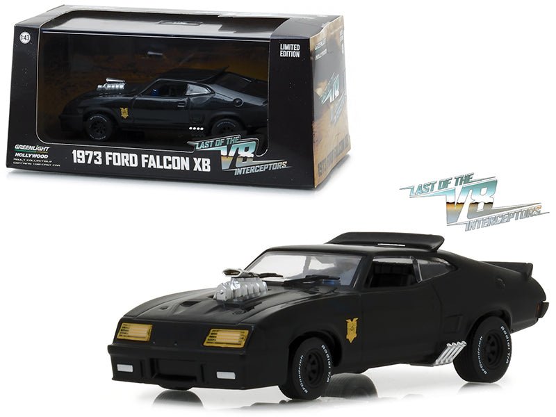 1973 Ford Falcon XB Black "Last of the V8 Interceptors" (1979) Movie 1/43 Diecast Model Car by Greenlight free shipping USA - Rapid Vehicles