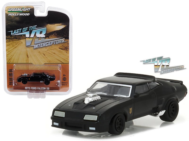 1973 Ford Falcon XB Black "Last of the V8 Interceptors" (1979) Movie "Hollywood Series" Release 17 1/64 Diecast Model Car by Greenlight free shipping USA - Rapid Vehicles